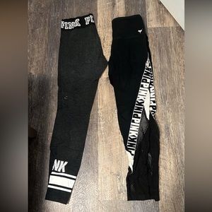 2 Pairs of VS PINK Leggings- Size Small